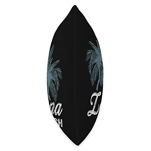 Hawaiian Surf Beach Laguna Beach California-Two Big Palms Throw Pillow