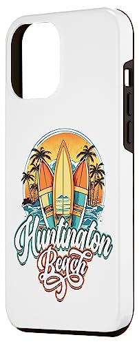 Huntington Retro Vintage Three Surfboard and Palm Circle Case