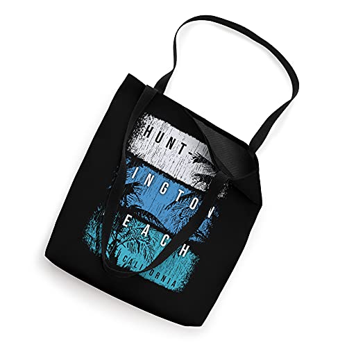 Huntington Beach California Colorful Brush Strokes and Palms Tote Bag