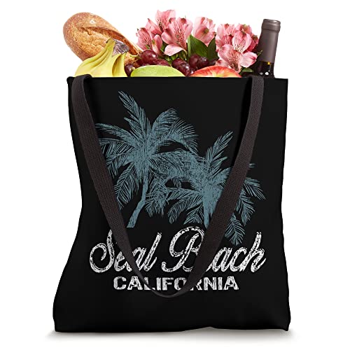 Seal Beach California - Two Big Palms Tote Bag