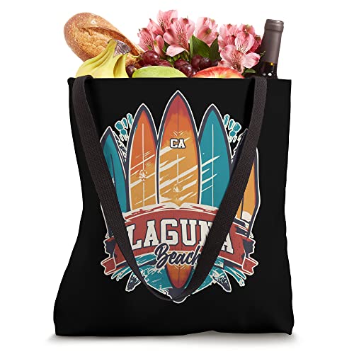 Laguna Beach CA Rebel Surf Edgy Surfboard Design Tote Bag
