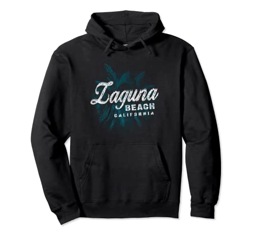 Laguna Beach - Palm Cluster Distressed Stamp Pullover Hoodie