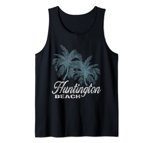Huntington Beach California - Two Big Palms Tank Top
