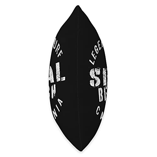 Surf Beach Favorites LEDGENDARY SURF Seal Beach-Circle Stamp Throw Pillow