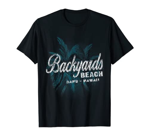 Backyards Beach - Palm Cluster Distressed Stamp T-Shirt