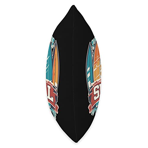Cool Edgy Surf Beach Designs Seal Beach CA Rebel Surf Edgy Surfboard Design Throw Pillow