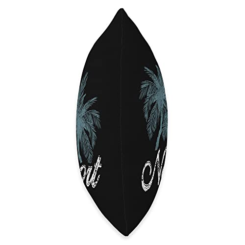 California Surf Beach Newport Beach California-Two Big Palms Throw Pillow