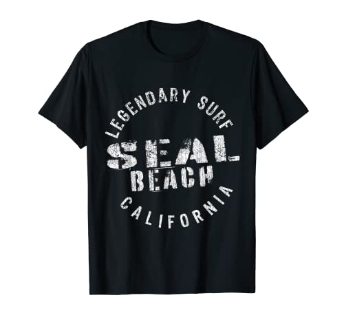 LEDGENDARY SURF SEAL BEACH - CIRCLE STAMP T-Shirt