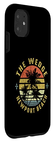 The Wedge, Newport Beach Retro Palm Sunset -Beach Design Case