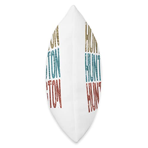 Retro Vintage Beach Designs Huntington Beach Three Tone Palm Throw Pillow