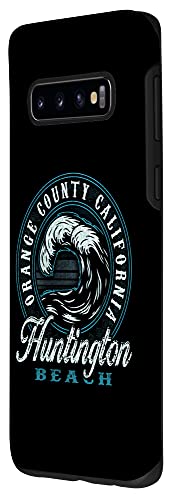 Huntington Beach Retro Wave Circle - Beach Gift Case
