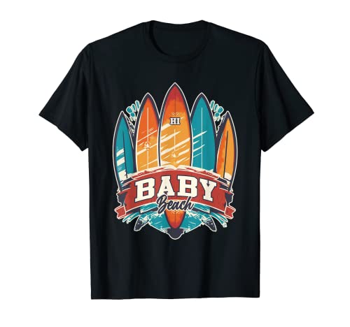 Baby Beach HI Rebel Surf Edgy Surfboard Design T-Shirt