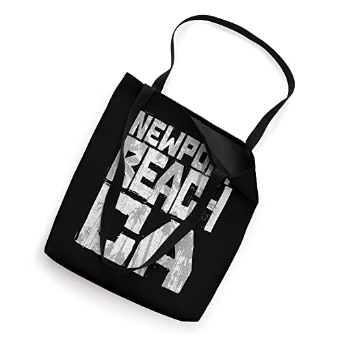 Newport Beach California Chunk Block Palms Tote Bag