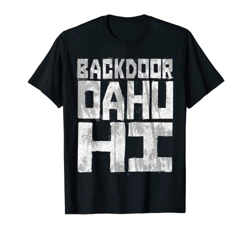 BACKDOOR OAHU HI - Chunk Block Palms T-Shirt