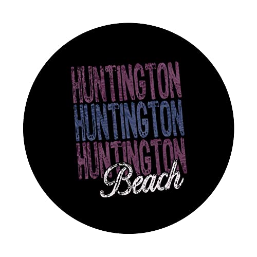 Huntington Beach California Three Times Beach Design PopSockets Swappable PopGrip