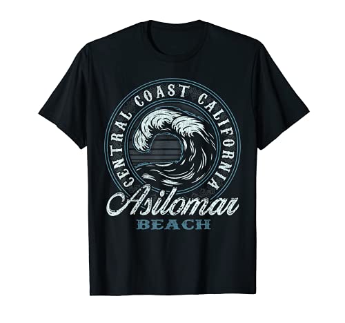 Asilomar Retro Wave Circle - Beach Gift T-Shirt