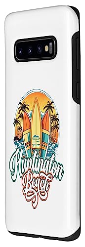 Huntington Retro Vintage Three Surfboard and Palm Circle Case