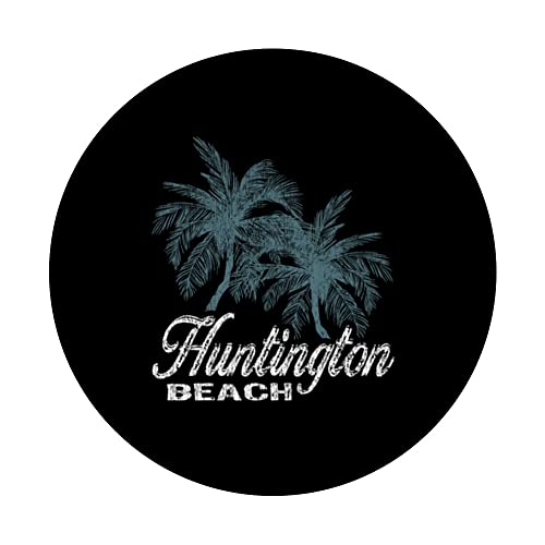 Huntington Beach California - Two Big Palms PopSockets Swappable PopGrip
