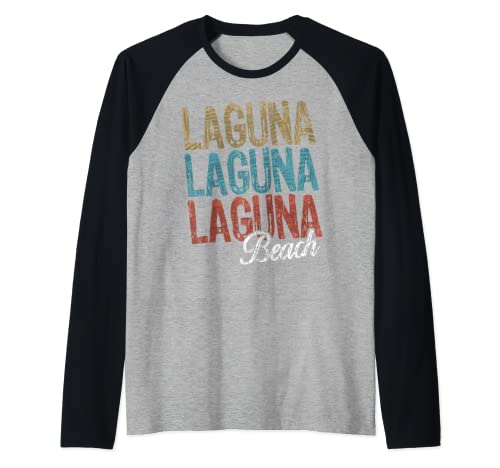 LAGUNA BEACH Three Tone Palm Raglan Baseball Tee