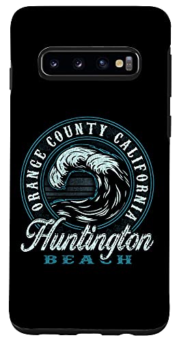 Huntington Beach Retro Wave Circle - Beach Gift Case