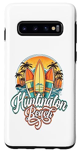 Huntington Retro Vintage Three Surfboard and Palm Circle Case
