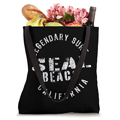 LEDGENDARY SURF SEAL BEACH - CIRCLE STAMP Tote Bag