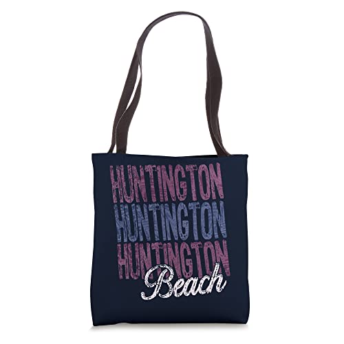 Huntington Beach California Three Times Beach Design Tote Bag