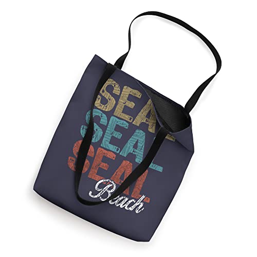 SEAL BEACH Three Tone Palm Tote Bag
