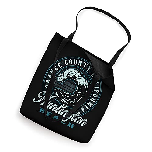 Huntington Beach Retro Wave Circle - Beach Gift Tote Bag