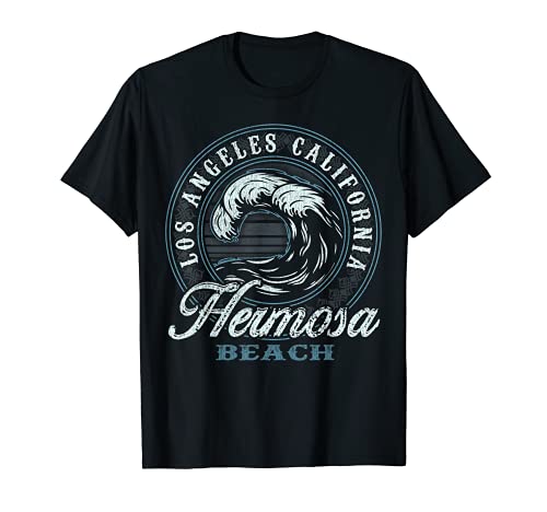 Hermosa Retro Wave Circle - Beach Gift T-Shirt