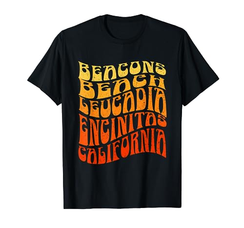 BEACONS BEACH Vintage 60s Retro Waves T-Shirt
