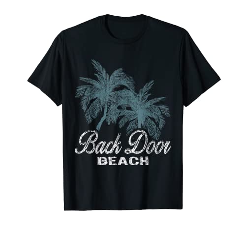 Back Door Beach Oahu Hawaii- Two Big Palms T-Shirt