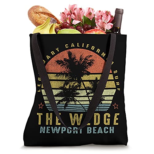 The Wedge Newport Beach Retro Palm Sunset - Beach Gift idea Tote Bag