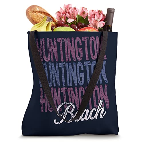 Huntington Beach California Three Times Beach Design Tote Bag